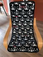 Ikea kinderstoel met hoes - kattenprint, Huis en Inrichting, Woonaccessoires | Plaids en Woondekens, Ophalen, Gebruikt