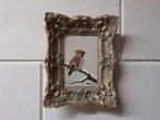Mooi schilderij met een Pestvogel, Antiek en Kunst, Kunst | Schilderijen | Klassiek, Ophalen of Verzenden