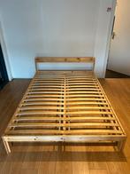 Ikea Neiden bed 140x200 cm, Huis en Inrichting, Slaapkamer | Bedden, Ophalen, Bruin, 140 cm, Zo goed als nieuw