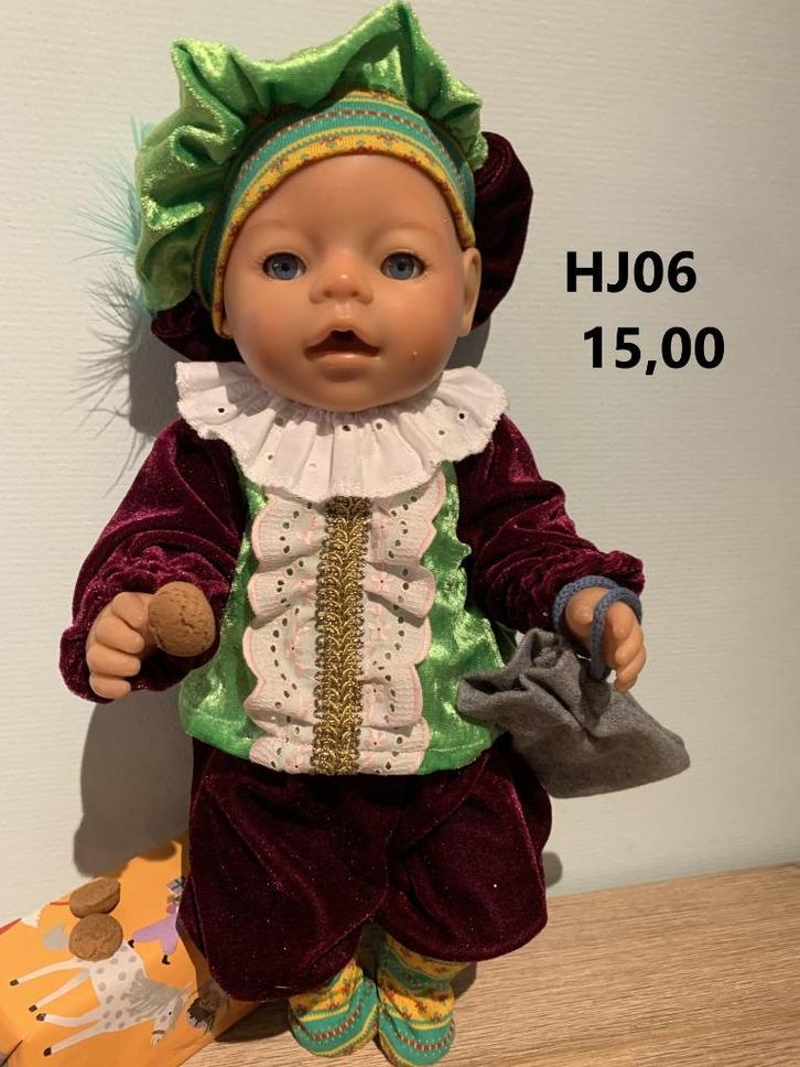 Leuke poppenkleertjes baby born. Pieten pakjes.KiKa., Kinderen en Baby's, Speelgoed | Poppen, Nieuw, Babypop, Ophalen