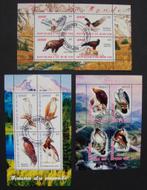 - 510 - 3 Blokjes met Roofvogels., Ophalen of Verzenden, Gestempeld, Dier of Natuur