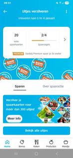 Uitjes zegels, Ophalen of Verzenden, Winkel, Super of Benzinepomp, Zegels, Bonnen of Punten