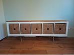 Used Ikea dressoir tv meubel met 5 rieten laden, Huis en Inrichting, Kasten | Dressoirs, Ophalen, Gebruikt, 150 tot 200 cm, Met lade(s)