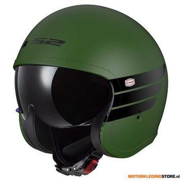LS2 OF599 SPITFIRE II RETRO jethelm, Groen beschikbaar voor biedingen
