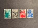 1932 ANVV-zegels NVPH nr 244-247 gestempeld, Postzegels en Munten, Postzegels | Nederland, Verzenden, T/m 1940, Gestempeld
