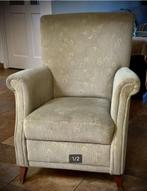 Mooie compacte heerlijke en degelijke fauteuil zitstoel, Landelijk Tijdloos, 75 tot 100 cm, Zo goed als nieuw, Hout