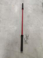 Olympische Halterstang 220cm - Rood/Zwart barbell, Ophalen, Benen, -, -