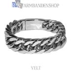Rvs staal zilver heren of dames uni-sex stoere armband "Yelt, Nieuw, Staal, Ophalen of Verzenden, Zilver