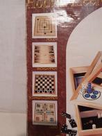 Houten Meer-Spellen-Cassette, Hobby en Vrije tijd, Gezelschapsspellen | Bordspellen, Niet bekend, Niet bekend, Ophalen of Verzenden