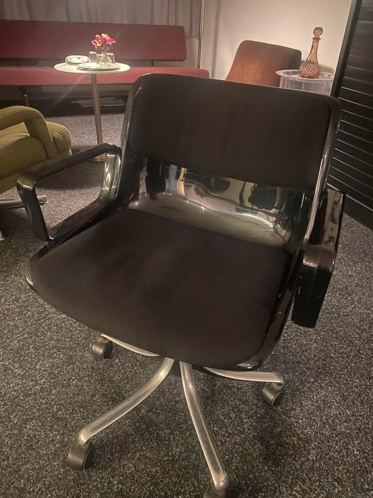 Tecno Osvaldo Borsani Bureaustoel, Huis en Inrichting, Bureaustoelen, Gebruikt, Bureaustoel, Zwart, Ergonomisch, Ophalen