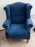 Leuke konings blauwe fauteuil en leuke rotan blauwe fauteuil, Ophalen of Verzenden, Zo goed als nieuw