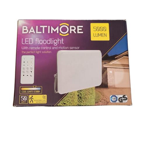 Baltimore LED Floodlight 50W – 5000 Lumen – Nieuw in doos, Doe-het-zelf en Verbouw, Overige Doe-het-zelf en Verbouw, Nieuw, Ophalen of Verzenden