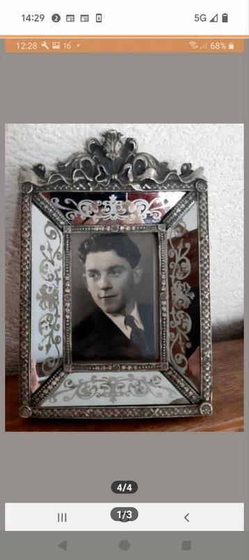 fotolijst zilverkleur vintage beschikbaar voor biedingen