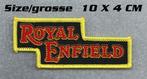 ROYAL ENFIELD scriptlogo  patch voor 350 500 650 Himalayan, Ophalen of Verzenden, Nieuw