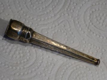 Mooie oude zilveren sigarenpijpje van Izak Vos & Co., 1915 beschikbaar voor biedingen