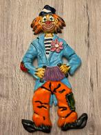 Vintage Keramiek Clown Wandfiguur, Antiek en Kunst, Curiosa en Brocante, Ophalen of Verzenden