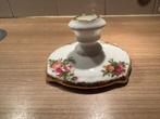 Royal albert old country rose kandelaar porselein, Overige materialen, Wit, Ophalen of Verzenden, Zo goed als nieuw