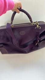 DJ Paris paarse leren tas, Sieraden, Tassen en Uiterlijk, 40 tot 60 cm, Paars, Minder dan 35 cm, Ophalen of Verzenden
