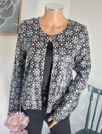 COSTES pailletten blazer maat S - katoen - zwart - wit, Zwart, Ophalen of Verzenden, Zo goed als nieuw, Maat 36 (S)