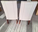 Eetkamerstoelen, Huis en Inrichting, Stoelen, Gebruikt, Twee, Overige kleuren, Leer