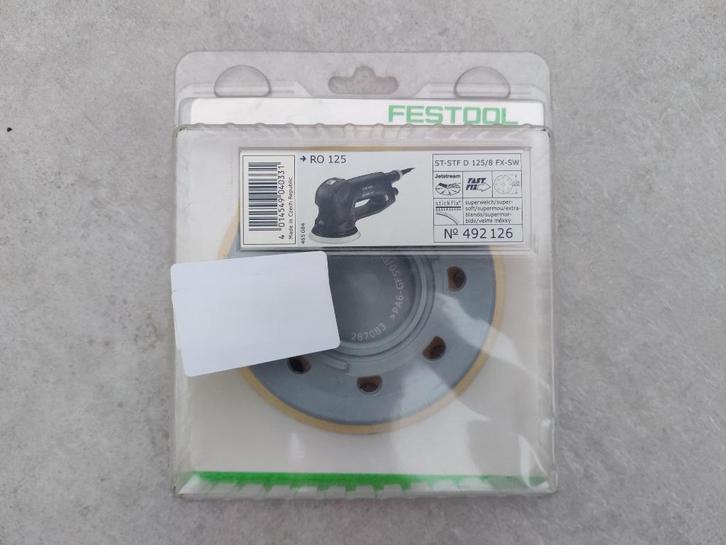 Festool steunschijf ST-STF D125/8 FX-SW voor schuurmachine, Doe-het-zelf en Verbouw, Gereedschap | Machine-onderdelen en Toebehoren