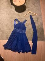 Blauwe galajurk Blijdestein maat 34, Kleding | Dames, Ophalen of Verzenden, Zo goed als nieuw, Maat 34 (XS) of kleiner, Blauw