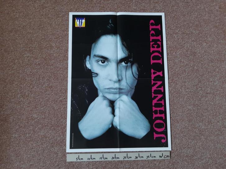 Poster Hitkrant Johnny Depp A2 44x62 cm Aaron Carter, Verzamelen, Posters, Zo goed als nieuw, Film en Tv, A1 t/m A3, Rechthoekig Staand