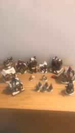 Kerstdorp met 8 huisjes en 1 molen, Diversen, Kerst, Ophalen, Zo goed als nieuw