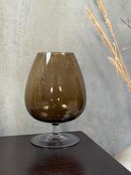 Vintage vaas - rookglas, Overige kleuren, Q, Q, Ophalen of Verzenden