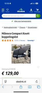 Milenco Compact Knott koppelingslot disselslot dissel slot, Ophalen of Verzenden, Zo goed als nieuw, Tot en met 2