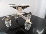 Sixties design Kandelaar WMF/Quist, verzilverd/kristal glas, Antiek en Kunst, Ophalen of Verzenden, Overige materialen