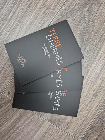 3 proefjes Hermes Terre D'Hermes 2 ml edp intense beschikbaar voor biedingen