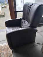 fauteuille, Gebruikt, Ophalen of Verzenden, 50 tot 75 cm, Leer