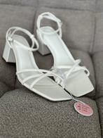 Hakken, sandalettes, sandalen dames maat 40, Primark, Wit, Nieuw, Sandalen of Muiltjes
