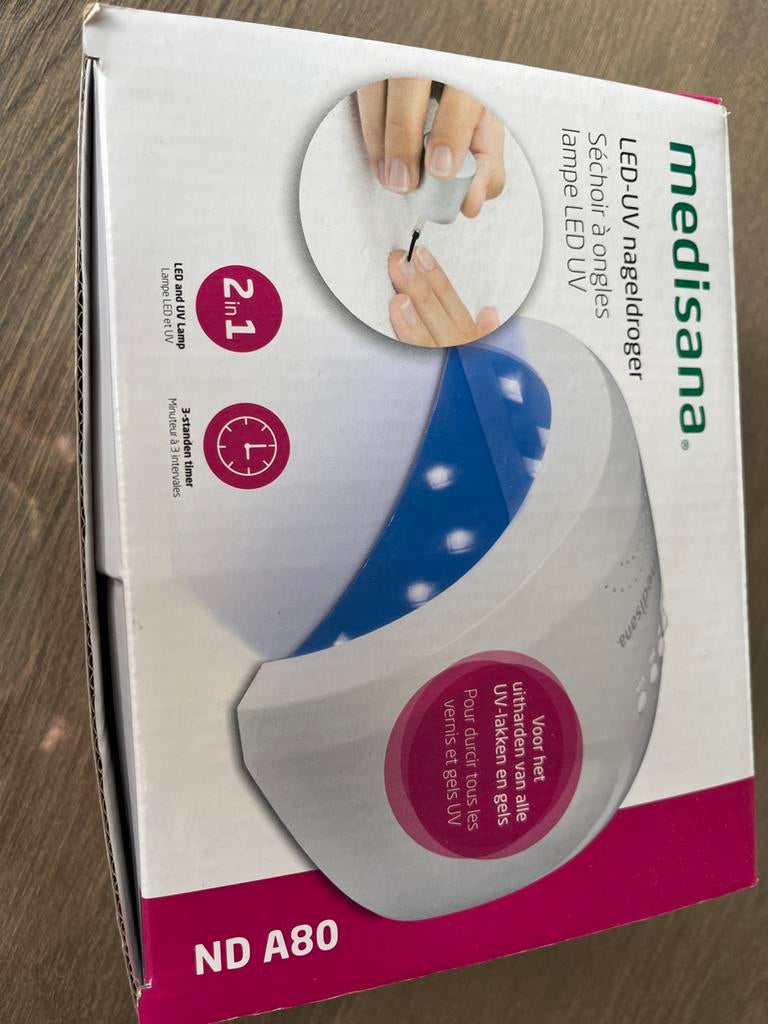 Medisana LED-UV Nageldroger - Perfecte Manicure Thuis!, Wit, Ophalen of Verzenden, Zo goed als nieuw, Handen en Nagels