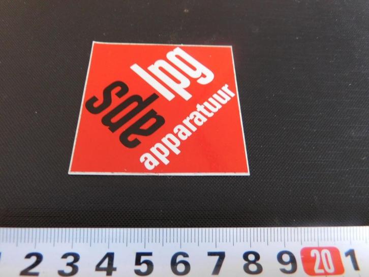 sticker APS LPG apparatuur *, Verzamelen, Stickers, Zo goed als nieuw, Bedrijf of Vereniging, Ophalen