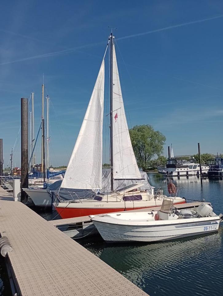 Kievit 680 zeilboot, 8pk langstaart Yamaha, Watersport en Boten, Kajuitzeilboten en Zeiljachten, Gebruikt, Tourjacht of Cruiser