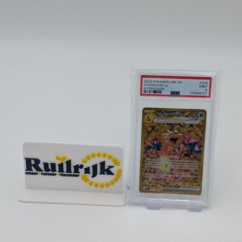 2023 Pokemon Charizard EX Hyper Rare MINT 9 PSA graded kaart, Verzamelen, Overige Verzamelen, Zo goed als nieuw