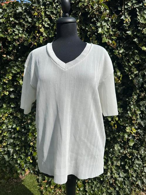 Prachtig wit chique stretch shirt, maat XL/XXL, Kleding | Dames, Grote Maten, Nieuw, Shirt of Top, Wit, Ophalen of Verzenden