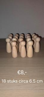 Houten peg dolls - verschillende maten, Ophalen of Verzenden, Nieuw, Knutselwerk