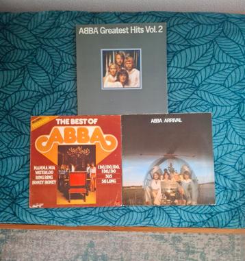 3  vinyl Lp's ABBA. beschikbaar voor biedingen