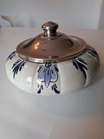 Delfts blauw bonbonnerie dekselpot potje, Ophalen of Verzenden