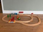 Houten treinbaan set met BRIO, Kinderen en Baby's, Speelgoed | Houten speelgoed, Ophalen of Verzenden, Gebruikt, Overige typen