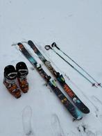 Twin tip ski set met schoenen en stokken, 160 tot 180 cm, Gebruikt, Skiën, Ski's