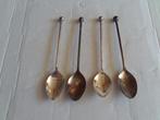 albert heijn 4 lepeltjes + 3 vorkjes stijlappel verzilverd, Ophalen of Verzenden, Gebruikt, Rvs of Chroom