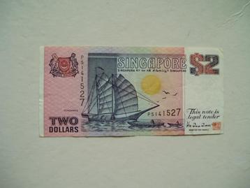 1240. Singapore, 2 dollars 1992 Tongkang type Junk. beschikbaar voor biedingen
