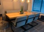 Eetbank + 3 Stoelen, Huis en Inrichting, Ophalen, Gebruikt, Drie, Stof