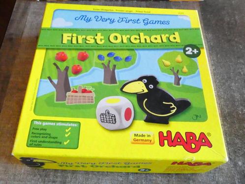 Haba Mijn Eerste Spellen Eerste Boomgaard vanaf 2 jaar. (2), Hobby en Vrije tijd, Gezelschapsspellen | Bordspellen, Zo goed als nieuw