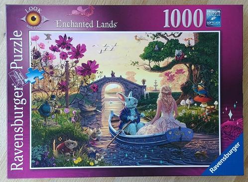 Enchanted lands - Wonderland - alle puzzels 3 + 1 GRATIS, Hobby en Vrije tijd, Denksport en Puzzels, Zo goed als nieuw, Legpuzzel