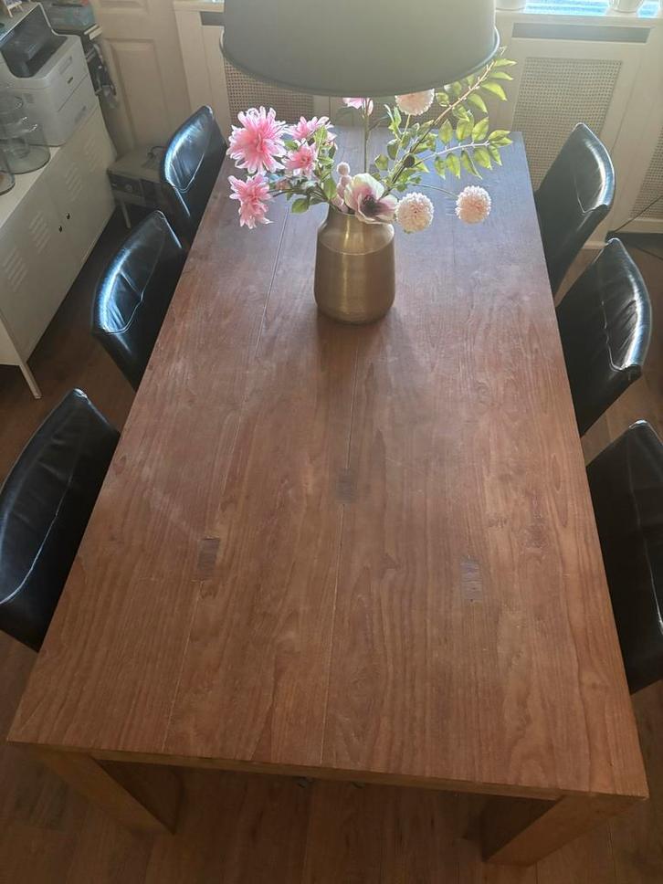 ZSM OPHALEN Eethoek met 6 stoelen, Huis en Inrichting, Tafels | Eettafels, Gebruikt, 100 tot 150 cm, 150 tot 200 cm, Vijf personen of meer